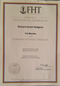 FHT membership certificate